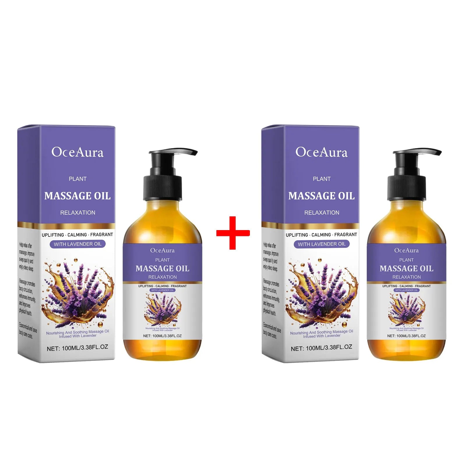 Lavender Body Oil – Aromatic Massage Oil for Stress Relief, Relaxation & Skin Hydration