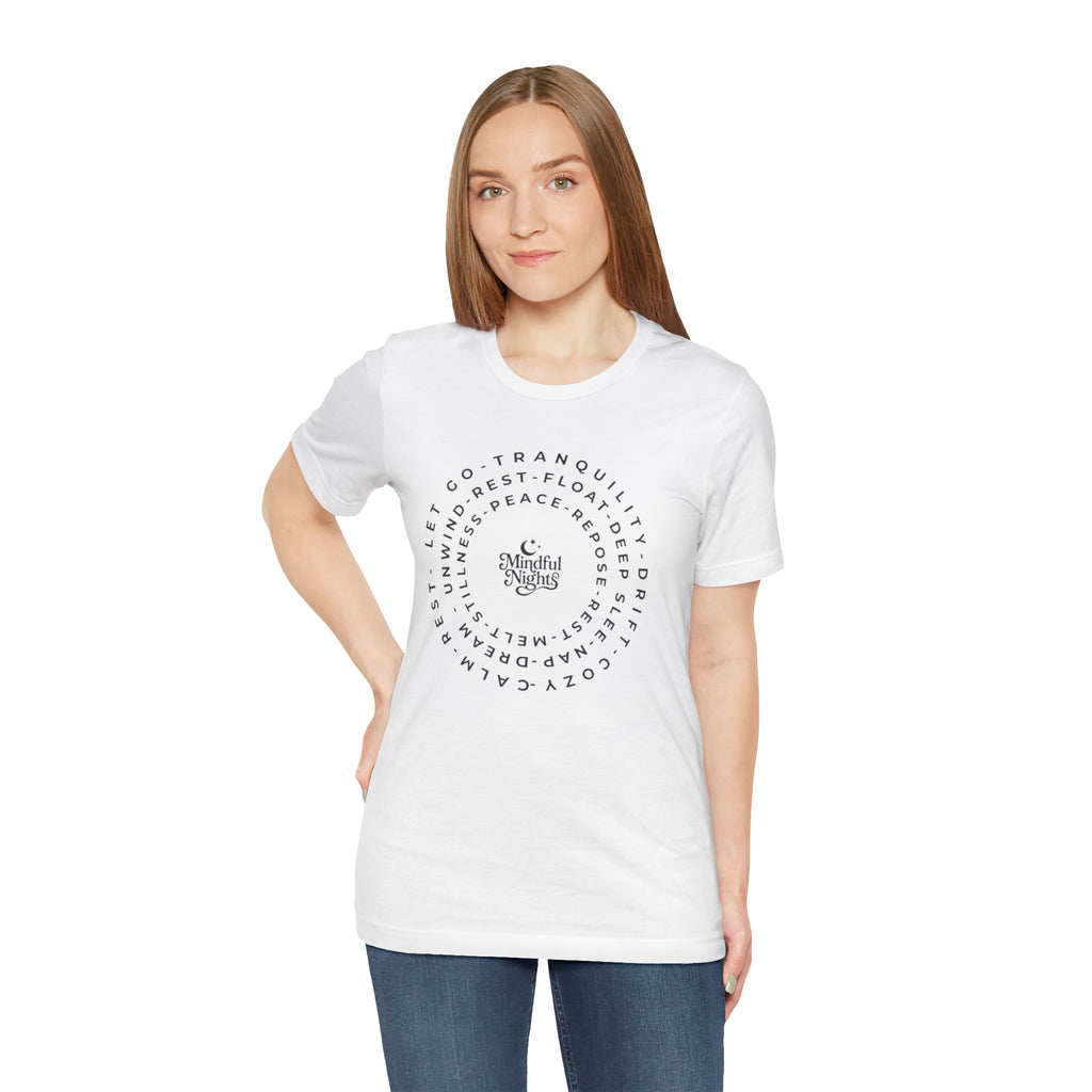 Mindful Vibes Tee — Circular Peace & Calm Graphic T‑Shirt