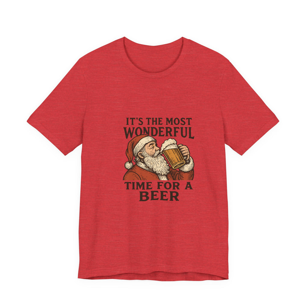 "It’s the Most Wonderful Time for a Beer" Christmas T-Shirt