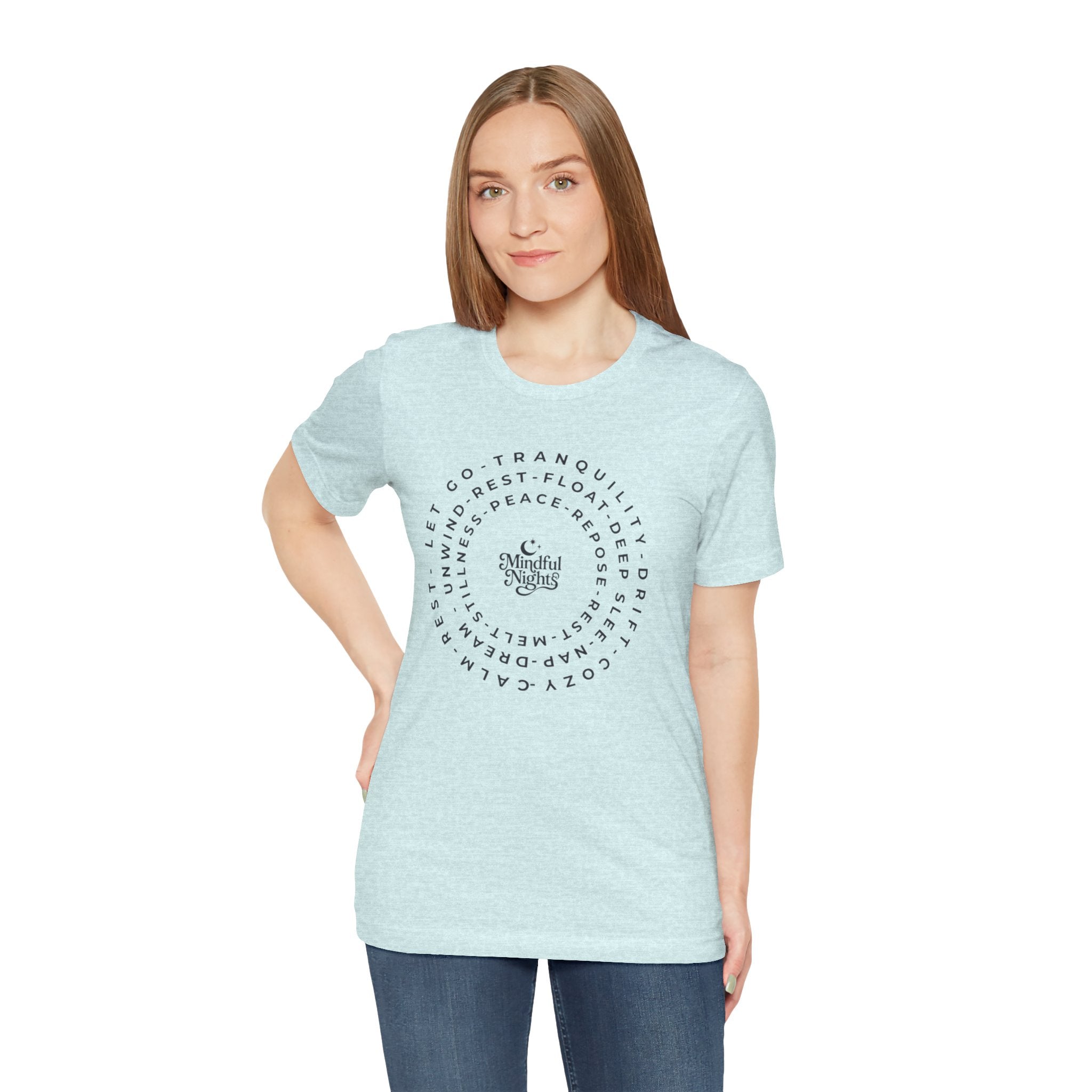 Mindful Vibes Tee — Circular Peace & Calm Graphic T‑Shirt