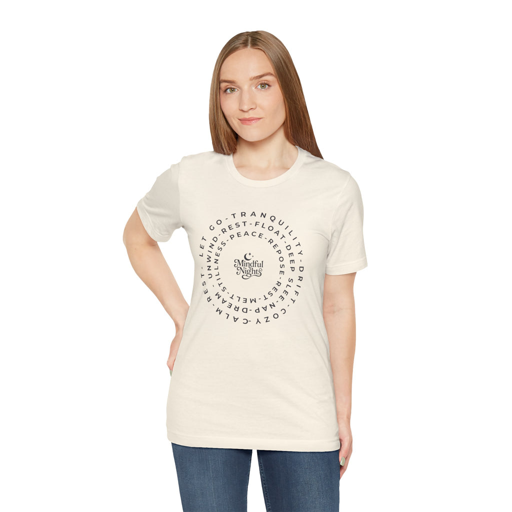Mindful Vibes Tee — Circular Peace & Calm Graphic T‑Shirt