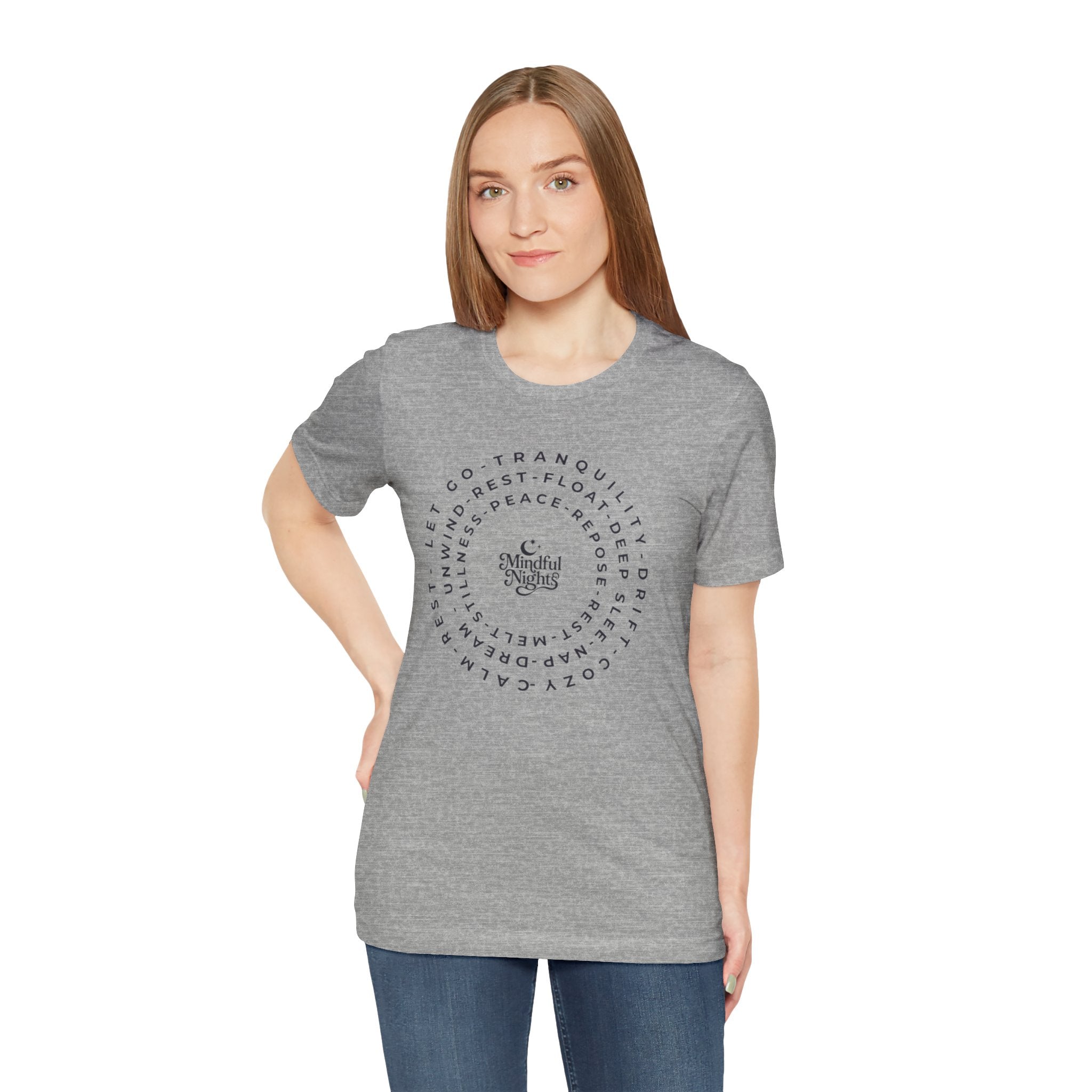 Mindful Vibes Tee — Circular Peace & Calm Graphic T‑Shirt