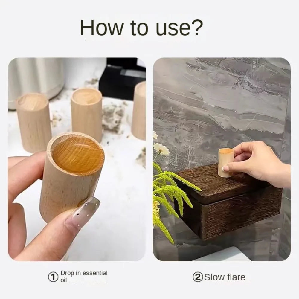 Wooden Essential Oil Diffuser – Natural Aromatherapy for Relaxation, Better Sleep & Fresh Air