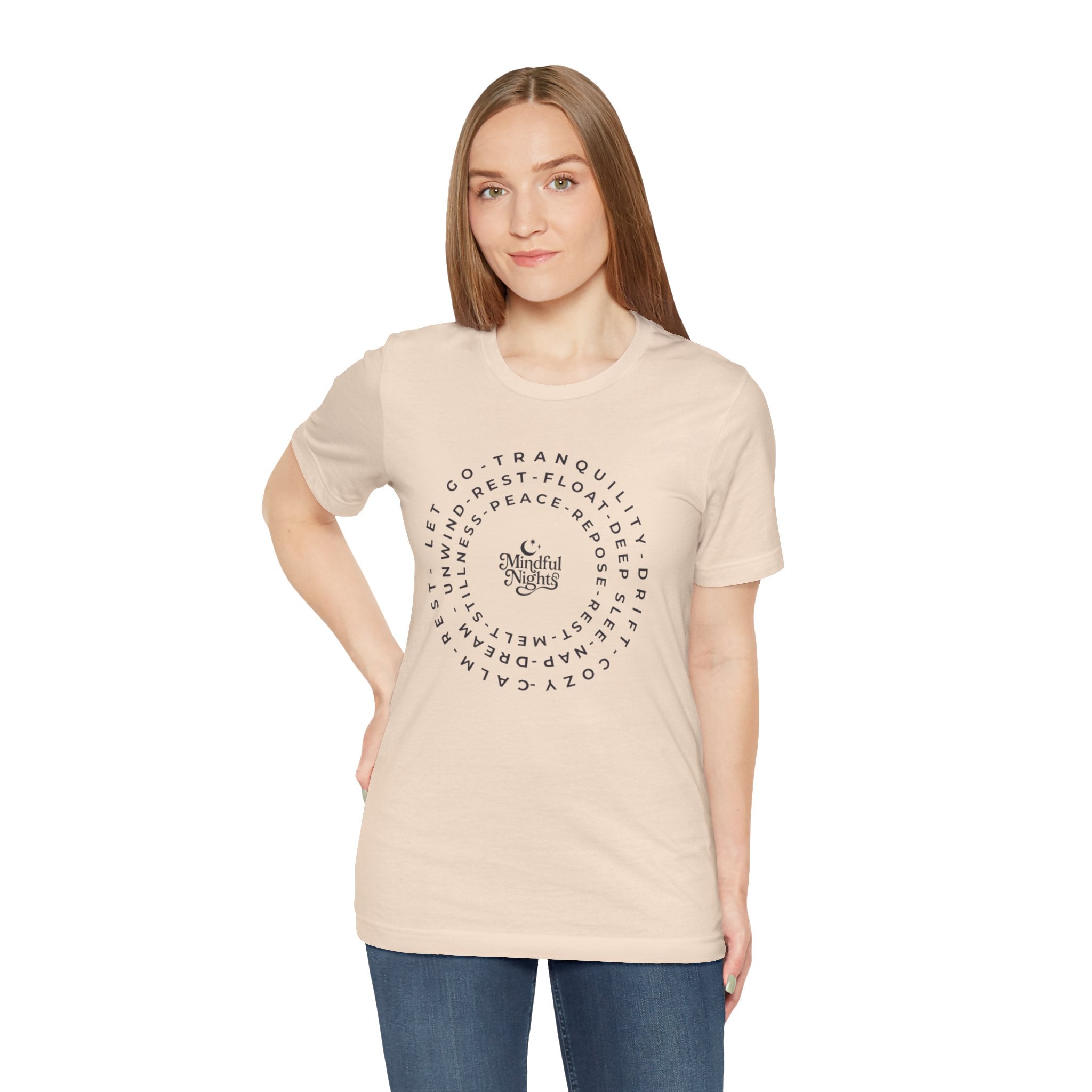 Mindful Vibes Tee — Circular Peace & Calm Graphic T‑Shirt