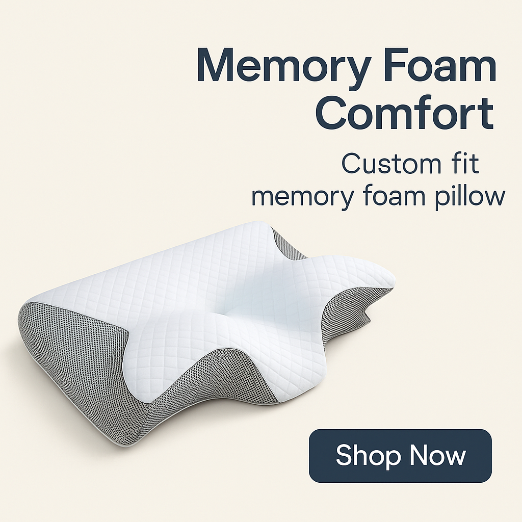 Butterfly Memory Foam Cervical Pillow
