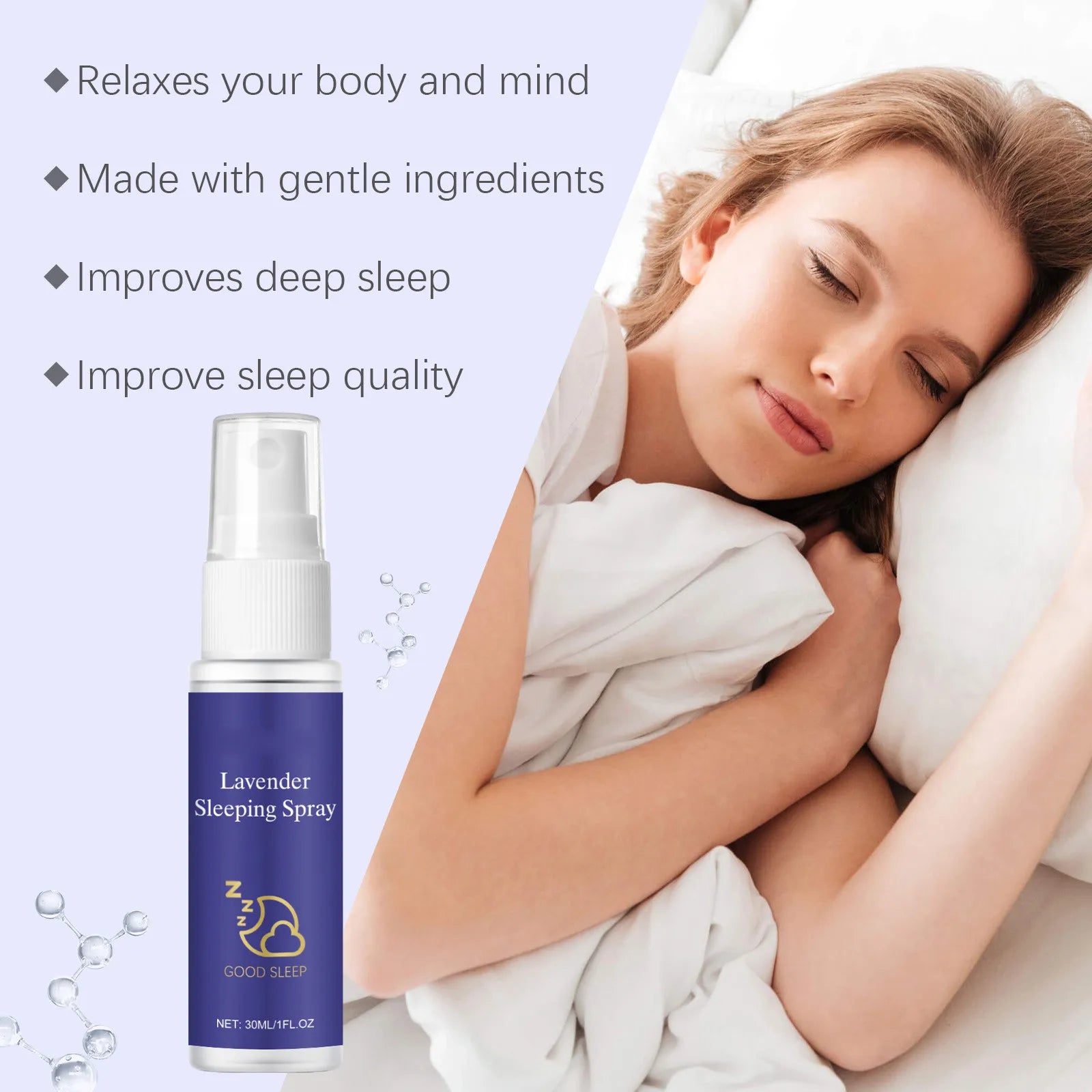 Sleep Pillow Spray – Lavender & Chamomile Aromatherapy Mist