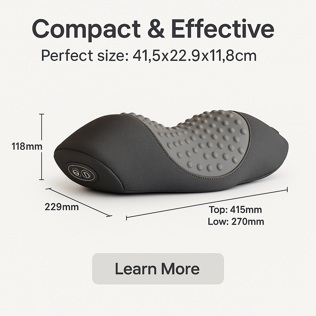 Electric Heated Memory Foam Neck & Spine Pillow