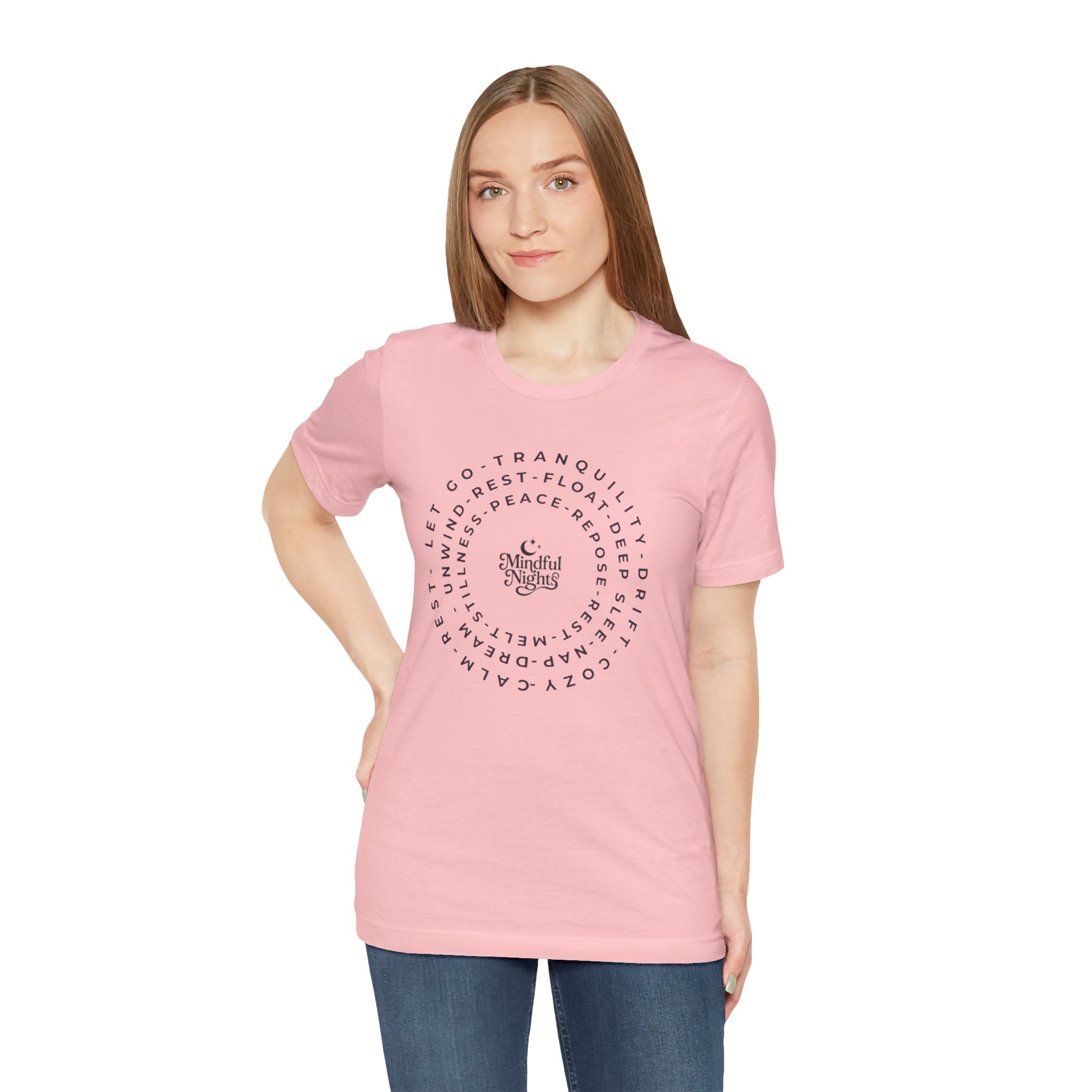 Mindful Vibes Tee — Circular Peace & Calm Graphic T‑Shirt