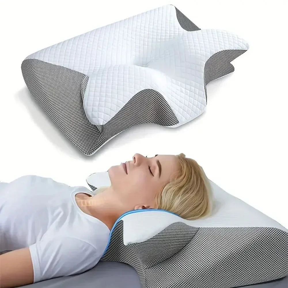 Butterfly Memory Foam Cervical Pillow for Neck & Shoulder Relief