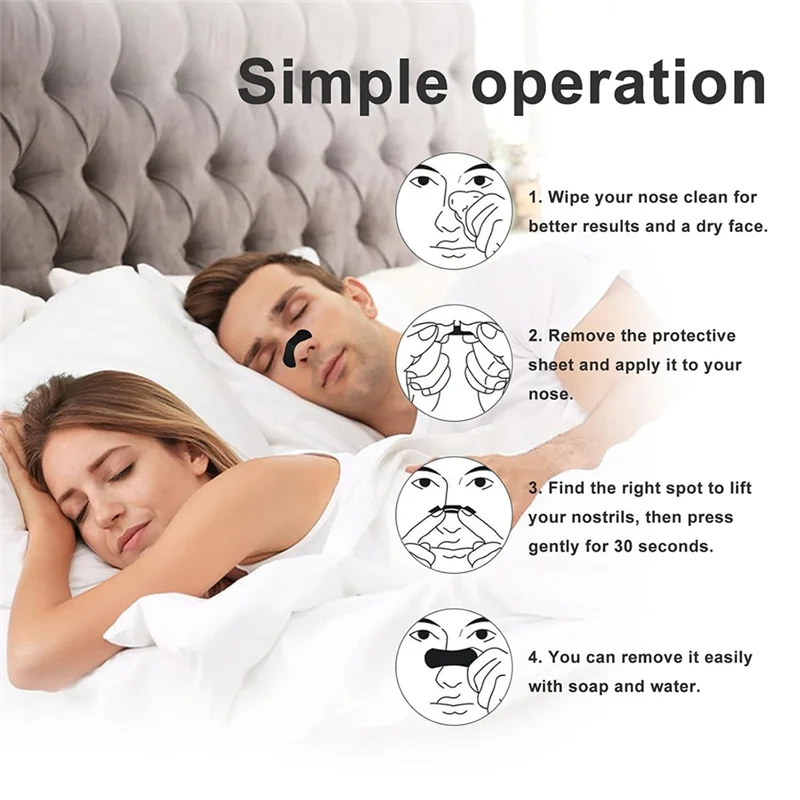 Nasal Strips – Anti-Snoring & Sleep Aid for Better Breathing