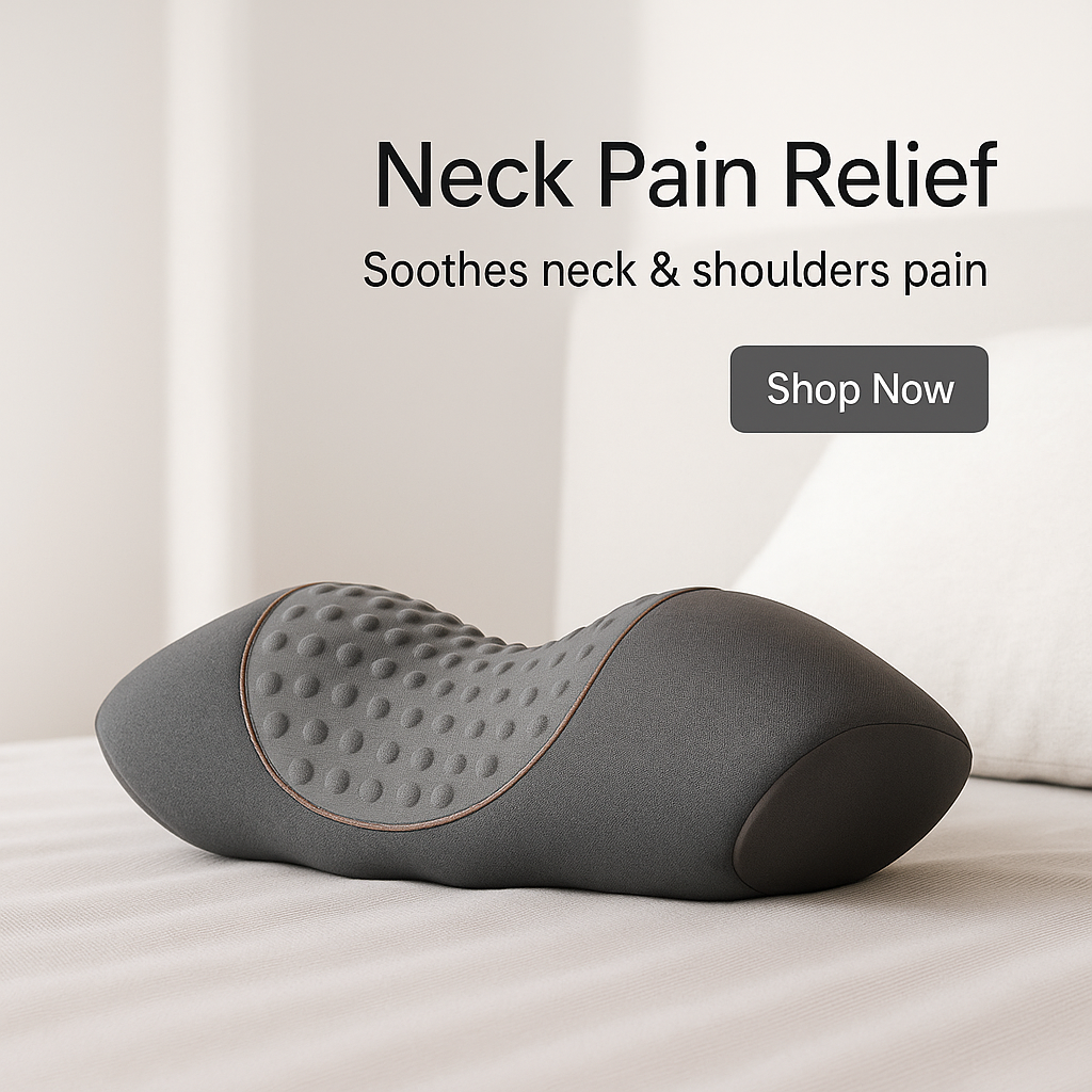 Electric Heated Memory Foam Neck & Spine Pillow