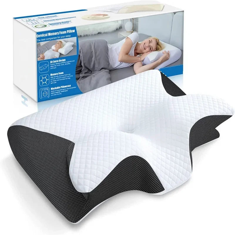 Butterfly Memory Foam Cervical Pillow for Neck & Shoulder Relief
